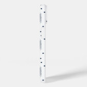 白と紺の六角パターン Case-Mate iPhoneケース (裏面 / 右)