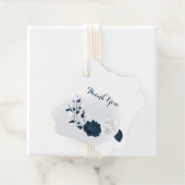 白と紺の花感謝していよ フェイバータグ (インサイチュ)