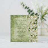 白と緑のカーネーションで記念日を保存しよう セーブザデート (スタンド正面)