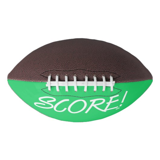 白と緑のサッカーボール アメリカンフットボール (正面)