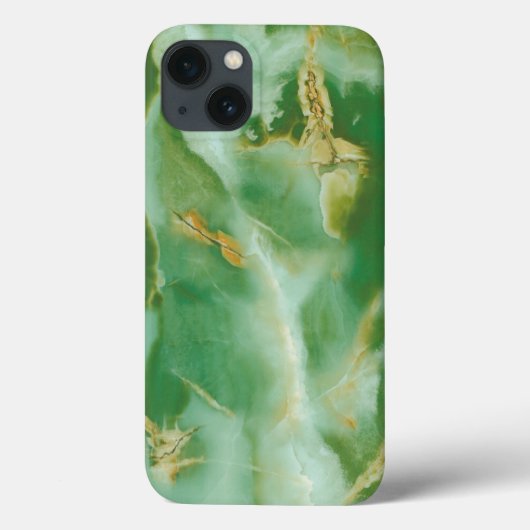 白と緑の石のテクスチャ Case-Mate iPhoneケース (裏面)