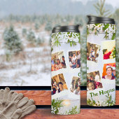 白と緑8写真テンプレートクリスマス タンブラー