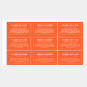 白と縁ど線編集可能な色の成分 ラベル (シート)