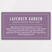 白と縁ど線編集可能な色の成分 ラベル (デザイン1)