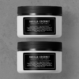 白と縁ど線編集可能な色の成分 ラベル