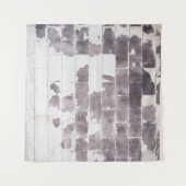 白と茶のコンクリート壁 タペストリー (正面(横))