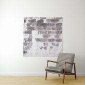 白と茶のコンクリート壁 タペストリー (インサイチュ)