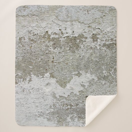 白と茶色のエリアじゅうたん シェルパブランケット (正面)