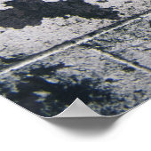 白と茶色のコンクリート壁 ポスター (角)