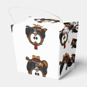 白と茶色のフクロウ遊は赤い帽子のギターだ フェイバーボックス (裏面サイド)