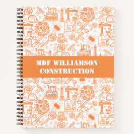 白と茶色の建築設計図エンジニア ノートブック