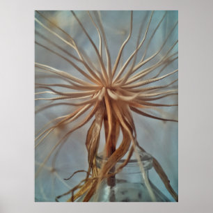 白と茶色の抽象芸術絵画の ポスター