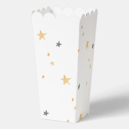 白と茶色の水色かわいい赤ちゃんシャワー フェイバーボックス