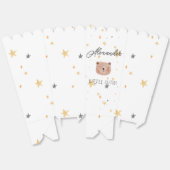 白と茶色の水色かわいい赤ちゃんシャワー フェイバーボックス (見開き)