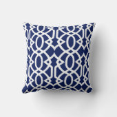 白と藍 クッション (裏面)