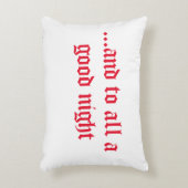 白と赤かわいらしのクリスマスのアクセント枕 アクセントクッション (正面(垂直))