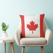 白と赤のカエデの葉カナダ国旗 クッション (椅子)