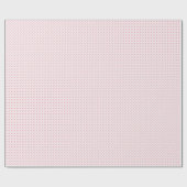 白と赤のクリスマススターパターン ラッピングペーパー (フラット)