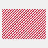 白と赤のクリスマス ラッピングペーパーシート (正面2)