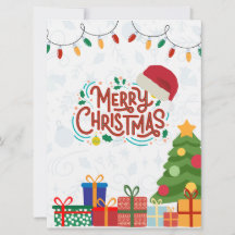 白と赤のシンプルクリスマス