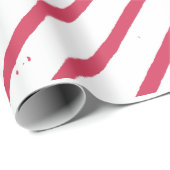 白と赤のストライプクリスマス ラッピングペーパー (ロールコーナー)