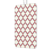 白と赤のトレリス、ラティス、クローバー カーエアーフレッシュナー (左)