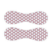 白と赤のトレリス、ラティス、クローバー 野球ボール (パネル)