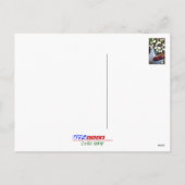 白と赤のホリデー・デコレーション、 花瓶、 ポストカード (裏面)