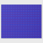 白と赤の星 – 星空のパターン ラッピングペーパー (フラット)