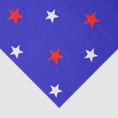 白と赤の星 – 星空のパターン 薄葉紙 (詳細)