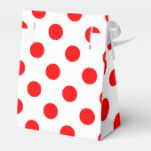 白と赤の水玉模様 フェイバーボックス (裏面サイド)