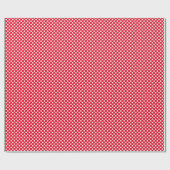 白と赤の水玉模様 ラッピングペーパー (フラット)