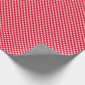 白と赤の水玉模様 ラッピングペーパー (角)