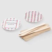 白と赤の消防車誕生日 ハンドファン (組立なし)