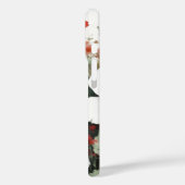 白と赤の花エレガント水色 Case-Mate iPhoneケース (裏面 / 左)