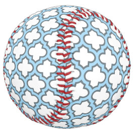 白と赤の青のトレリス、ラティス、クローバー ソフトボール