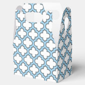 白と赤の青のトレリス、ラティス、クローバー フェイバーボックス (オープン)