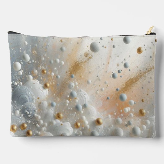 白と赤面の渦巻き天の川 アクセサリーポーチ (裏面)