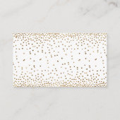 白と金のコンフェッティ おむつまつり 抽選券カード エンクロージャーカード (裏面)