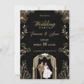 白と金のニッカ・招待状 デジタルイスラムI 招待状 (正面)