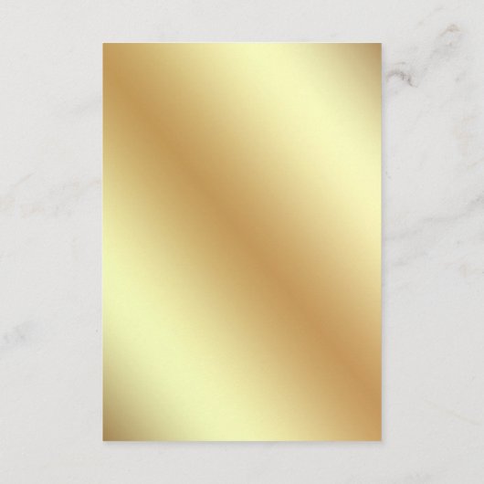 白と金のモロッカン クワトロフィール ムスリム メヘンディ エンクロージャーカード (裏面)