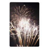 白と金の花火 パトリオティックな祝祭 ミニクリップボード (裏面)