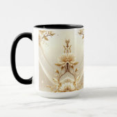 白と金の花 マグカップ (左)