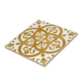 白と金ゴールドのタイル タイル (側面)