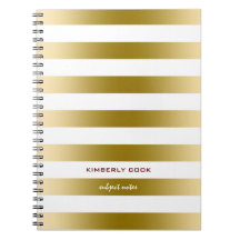 白と金ゴールドのパタストライプーン