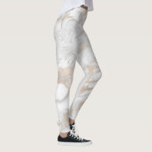 白と金ゴールドのマーブルレギンス レギンス (右)