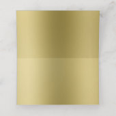 白と金ゴールドのリ結婚ボンの予約座席表 プレイスカード (内部開封)