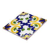 白と金ゴールドの壁のタイルコンテンポラリーフローラmoti タイル (側面)