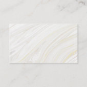 白と金ゴールドの大理石エンクロージャカード エンクロージャーカード (裏面)