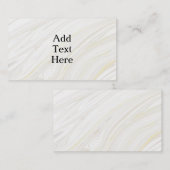 白と金ゴールドの大理石エンクロージャカード エンクロージャーカード (正面/裏面)